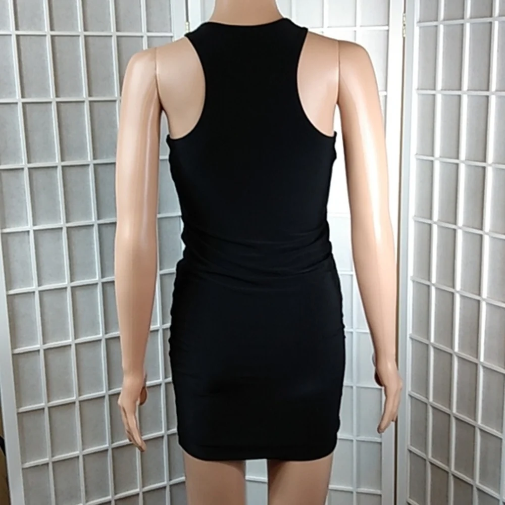 Liz Sara Bodycon Mini‎ Dress – Black – Sleeveless – S – NWOT - Picture 2 of 9